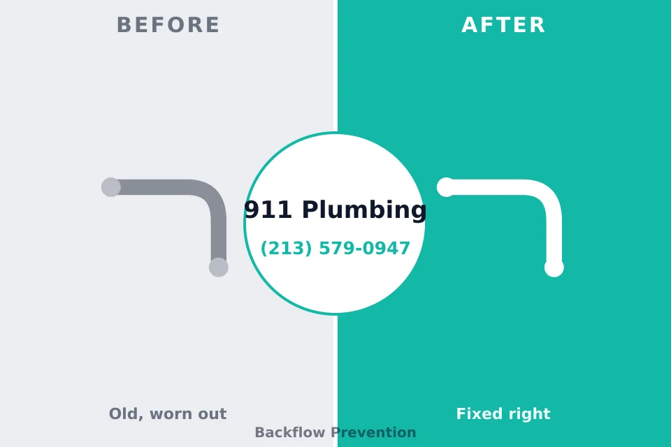 Before and after: plumbing company Larch Way, WA